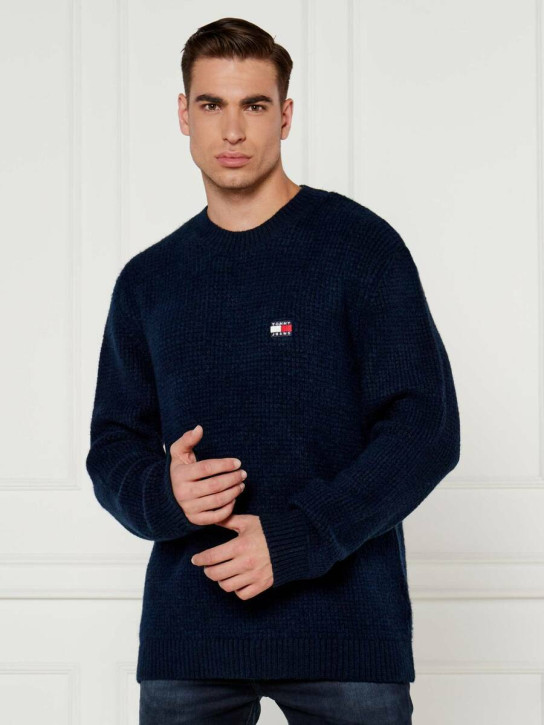 Tommy Jeans pánsky tmavomodrý sveter