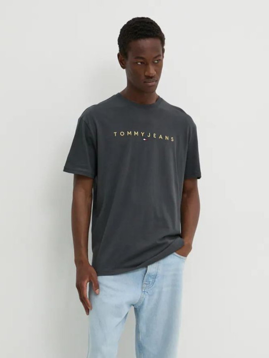 Tommy Jeans pánske šedé tričko