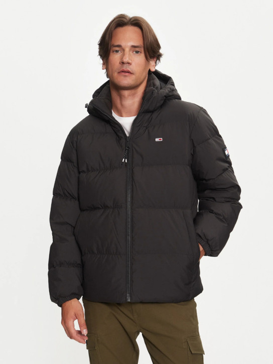 Tommy Jeans pánska čierna bunda