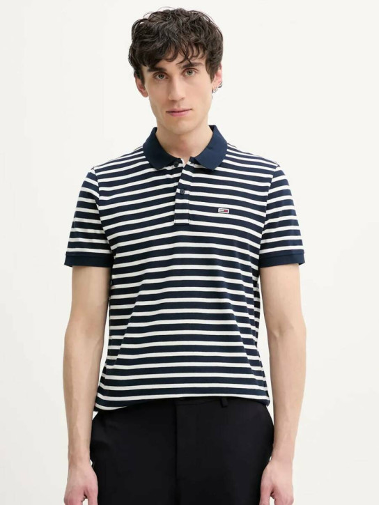 Tommy Jeans pánske pruhované polo tričko