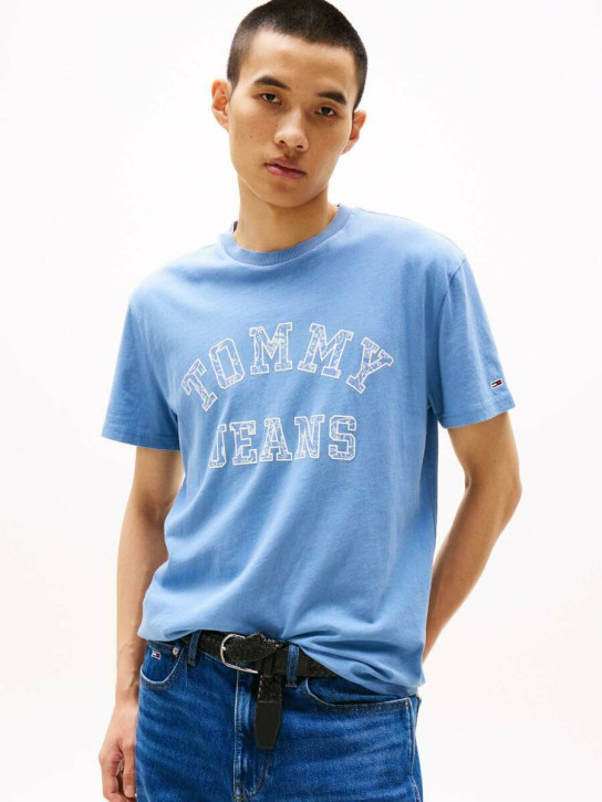 Tommy Jeans pánske modré tričko