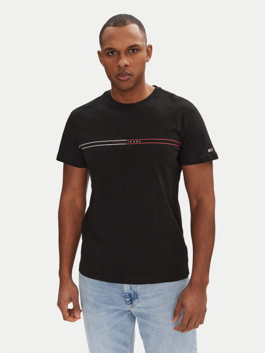 Tommy Jeans pánske čierne tričko