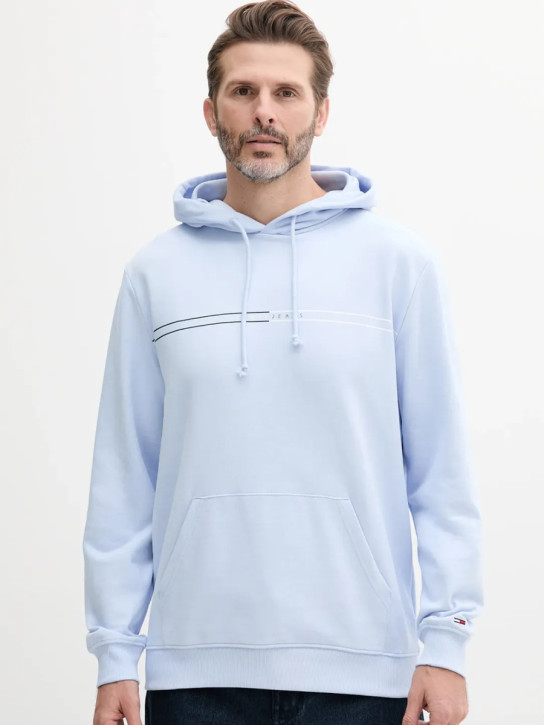 Tommy Jeans pánska svetlo modrá mikina