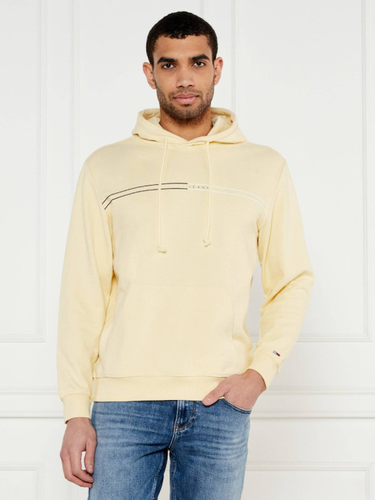 Tommy Jeans pánska žltá mikina
