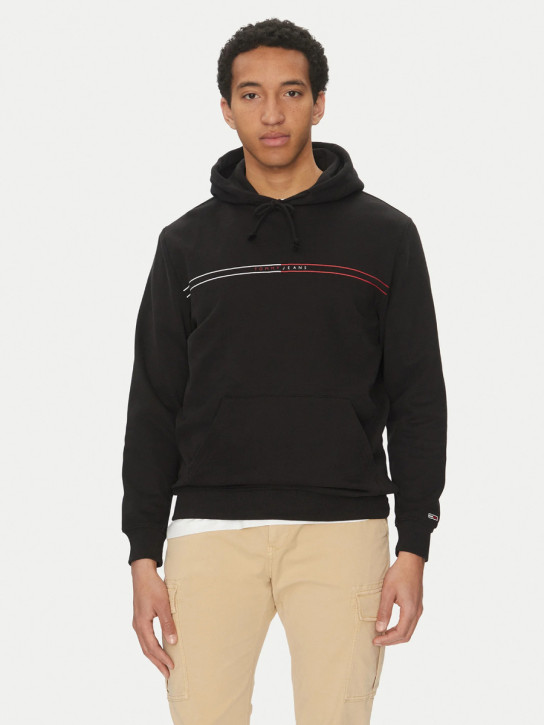Tommy Jeans pánska čierna mikina