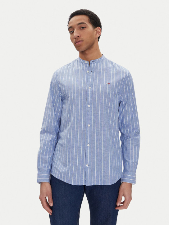 Tommy Jeans pánska modrá košeľa