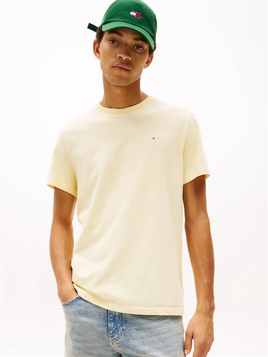 Tommy Jeans pánske žlté tričko
