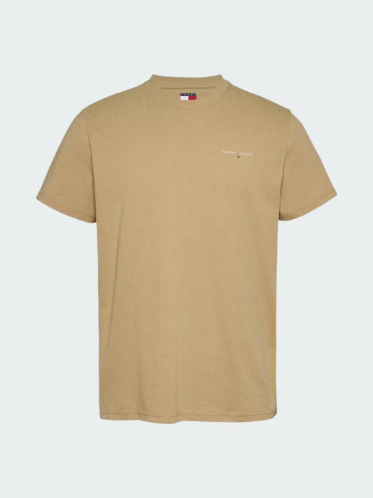Tommy Jeans pánske béžové tričko