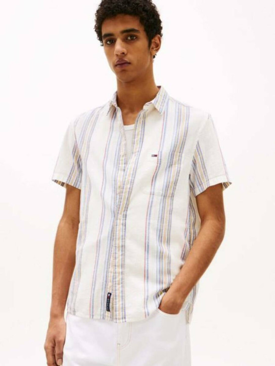 Tommy Jeans pánska pruhovaná košeľa