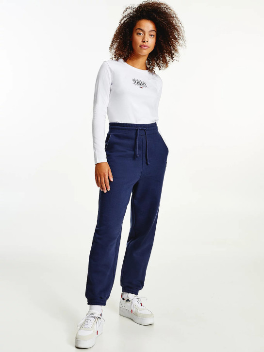 Tommy Jeans dámske biele tričko ESSENTIAL LOGO