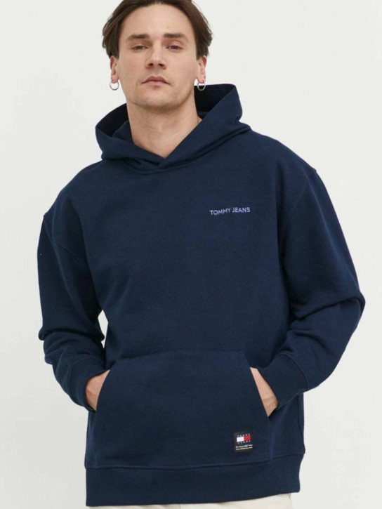 Tommy Jeans pánska tmavo modrá mikina