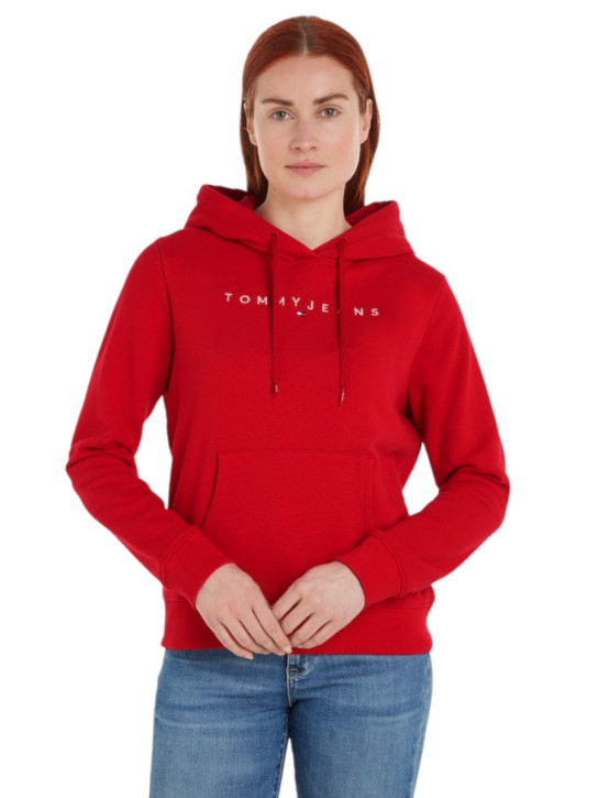 Tommy Jeans dámska červená mikina