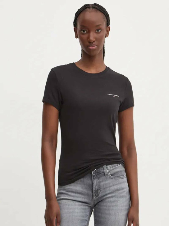 Tommy Jeans dámske čierne tričko