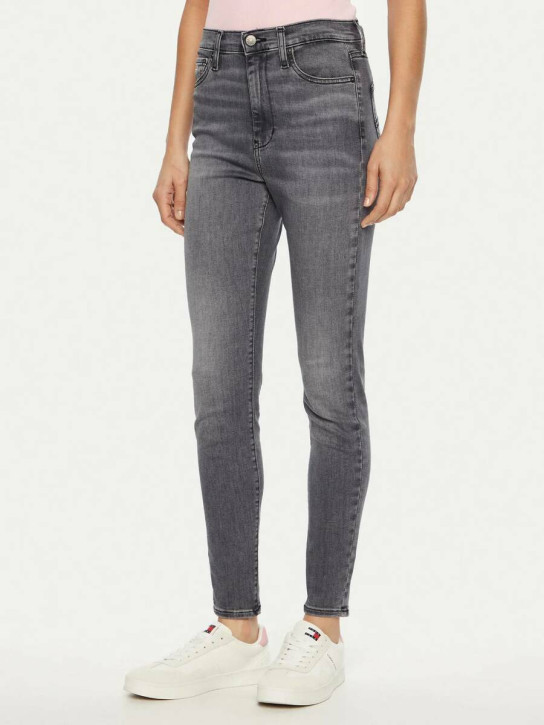 Tommy Jeans dámske šedé džínsy