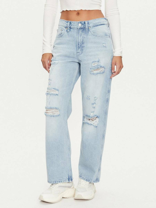 Tommy Jeans dámske modré džínsy