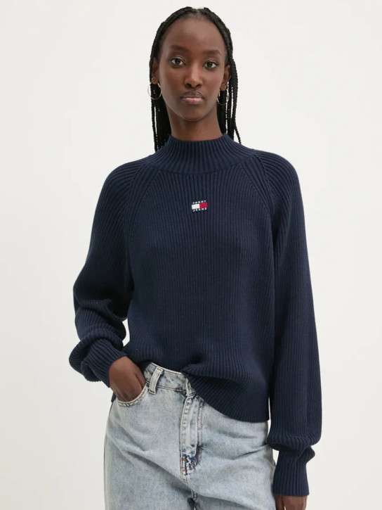 Tommy Jeans dámsky tmavomodrý sveter