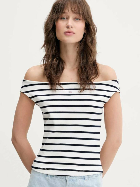 Tommy Jeans dámsky pruhovaný top