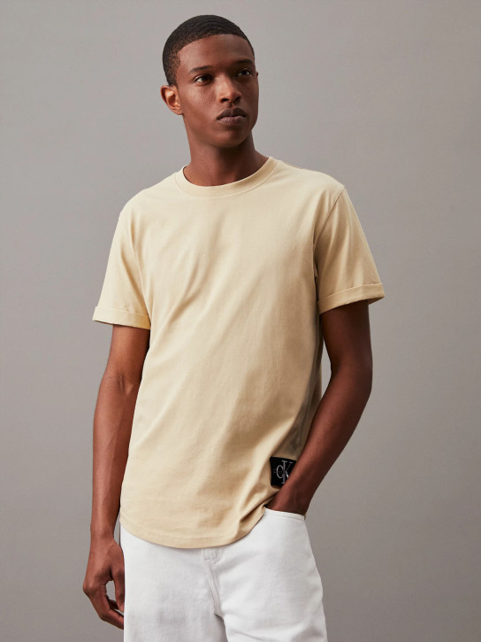 Calvin Klein pánske béžové tričko