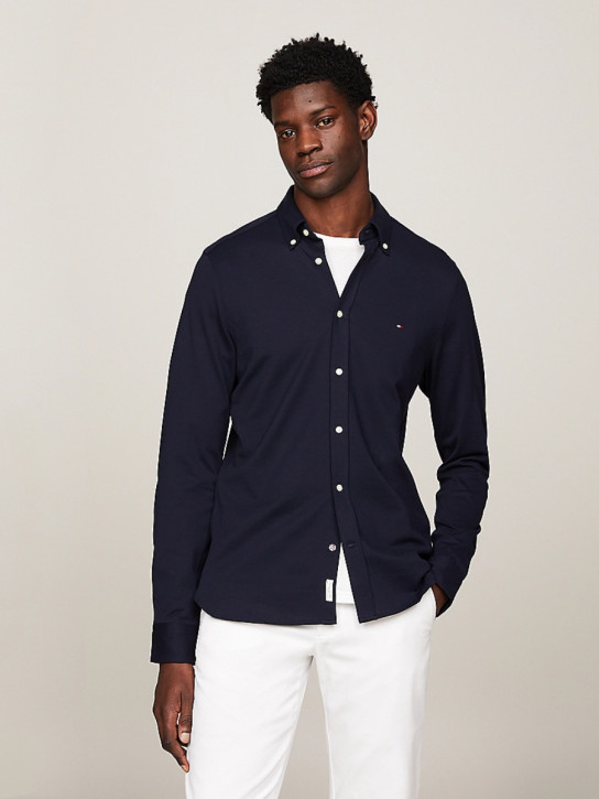 Tommy Hilfiger pánska tmavo modrá košeľa