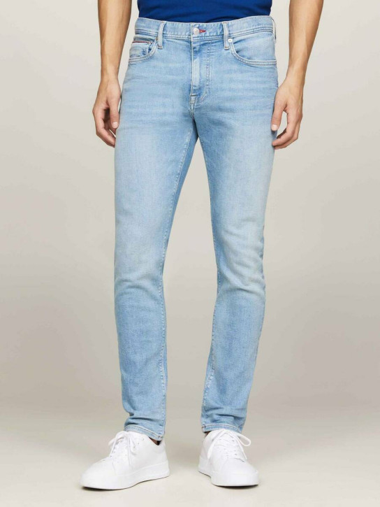 Tommy Hilfiger pánske svetlo modré džínsy Bleecker