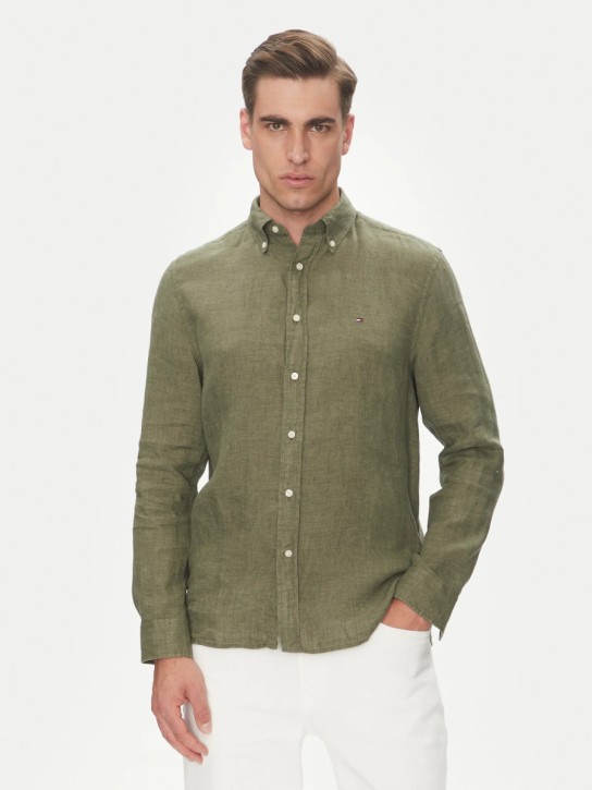 Tommy Hilfiger pánska khaki košeľa