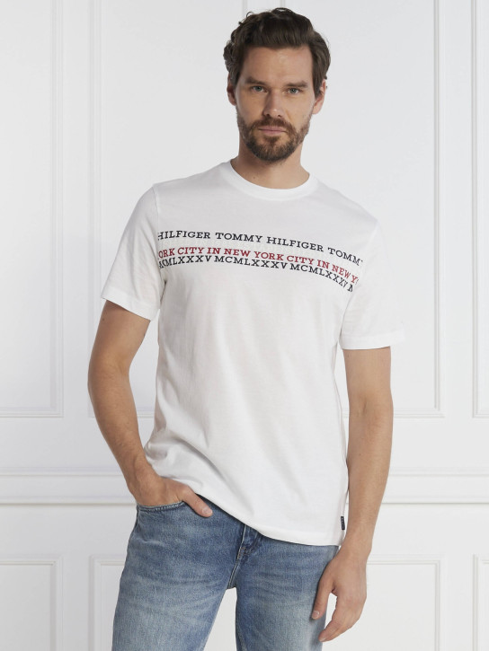 Tommy Hilfiger pánske biele tričko