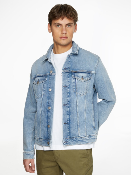 Calvin Klein pánska modrá džínsová bunda