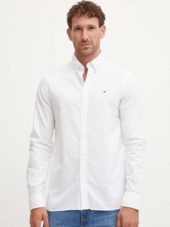 Tommy Hilfiger pánska biela košeľa Oxford