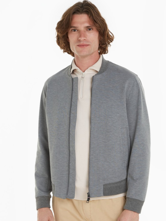 Tommy Hilfiger pánsky šedý bomber