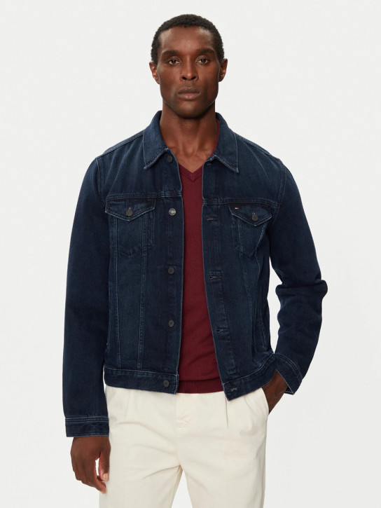 Tommy Hilfiger pánska tmavo modrá džínsová bunda