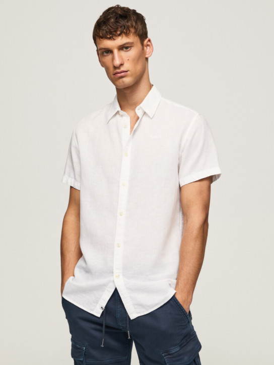 Pepe Jeans pánska biela košeľa