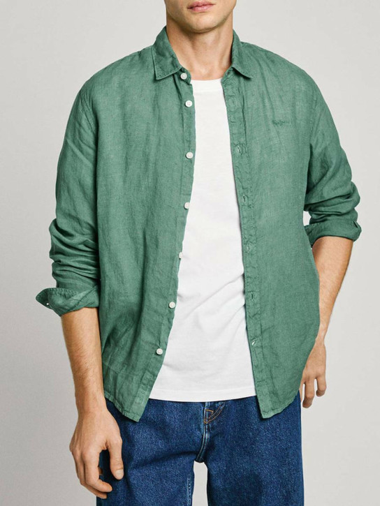 Pepe Jeans pánska zelená košeľa Arnau