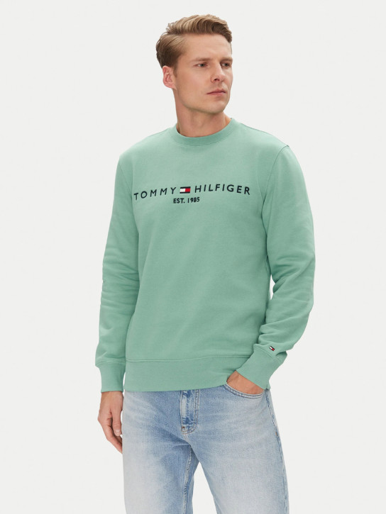 Tommy Hilfiger pánska zelená mikina Logo
