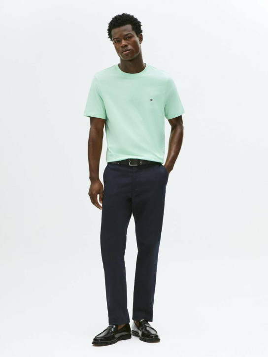 Tommy Hilfiger pánske zelenkavé tričko 