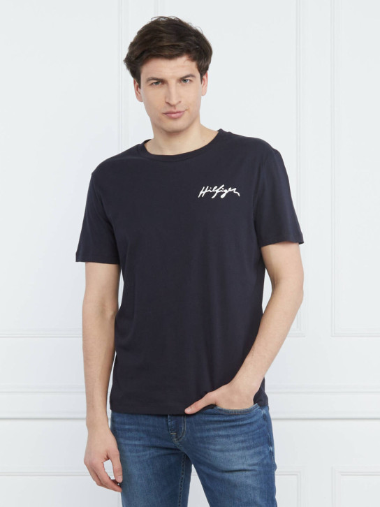 Tommy Hilfiger pánske tmavo modré tričko