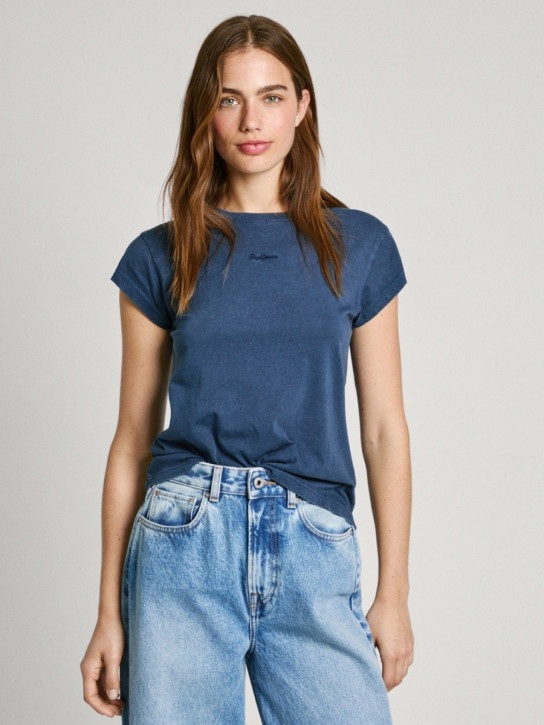 Pepe Jeans dámske modré tričko