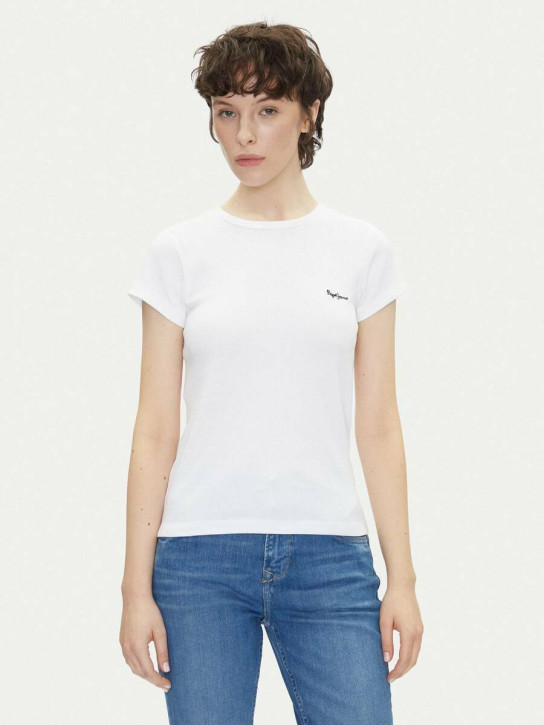Pepe Jeans dámske biele tričko Merida