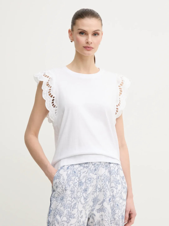 Pepe Jeans dámske biele tričko