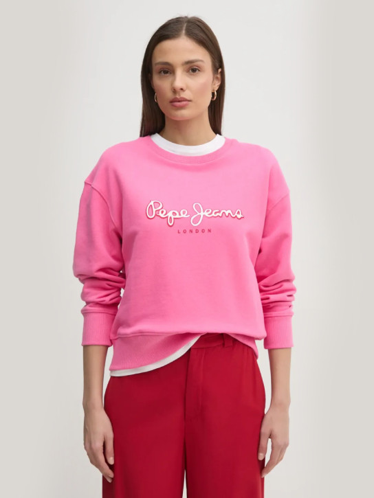 Pepe Jeans ružová dámska mikina Maddy