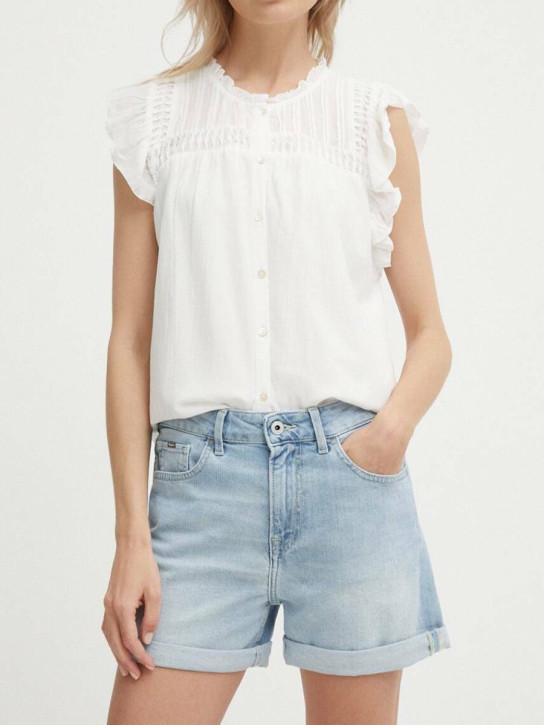 Pepe Jeans dámske svetlo modré džínsové šortky