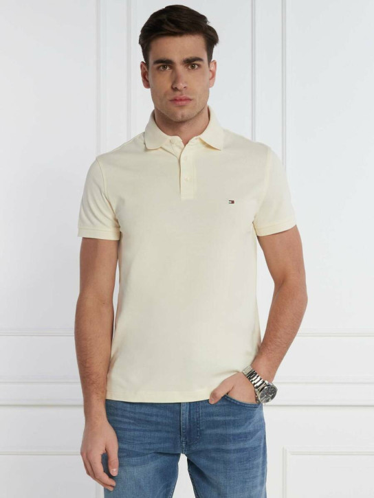 Tommy Hilfiger pánske krémové polo tričko