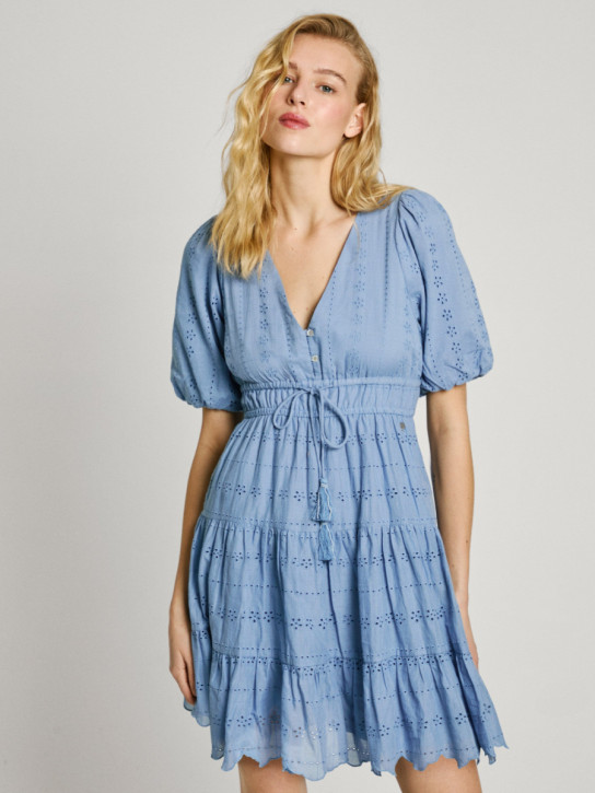 Pepe Jeans dámske modré šaty Day