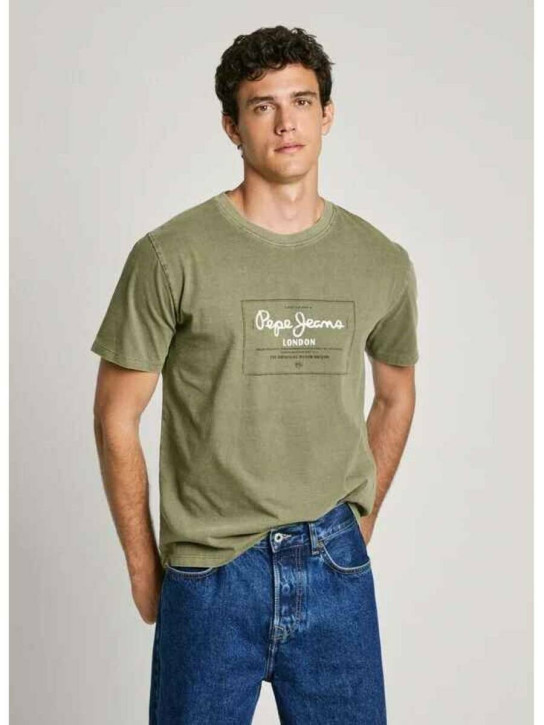 Pepe Jeans pánske zelené tričko Simon