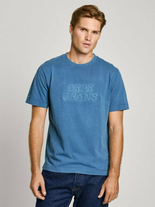 Pepe Jeans pánske modré tričko Darius