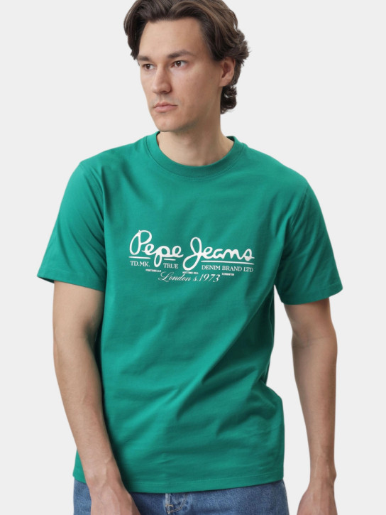 Pepe Jeans pánske zelené tričko
