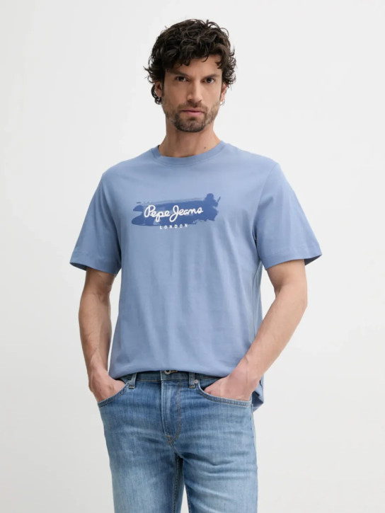 Pepe Jeans pánske modré tričko