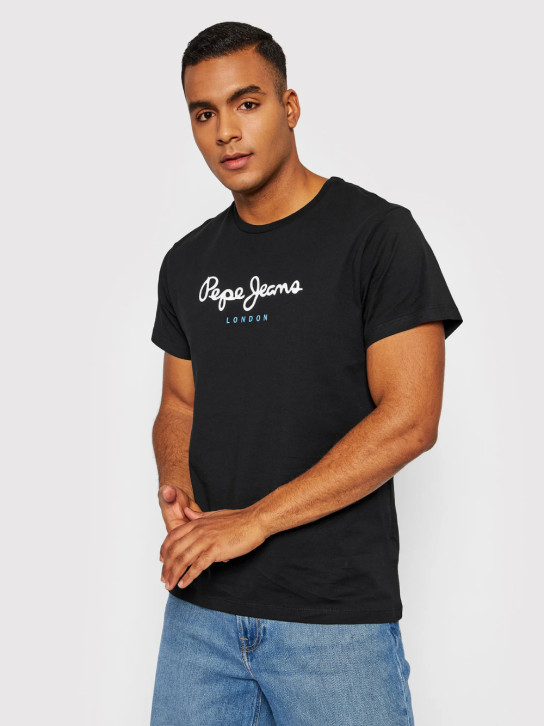 Pepe Jeans pánske čierne tričko Eggo
