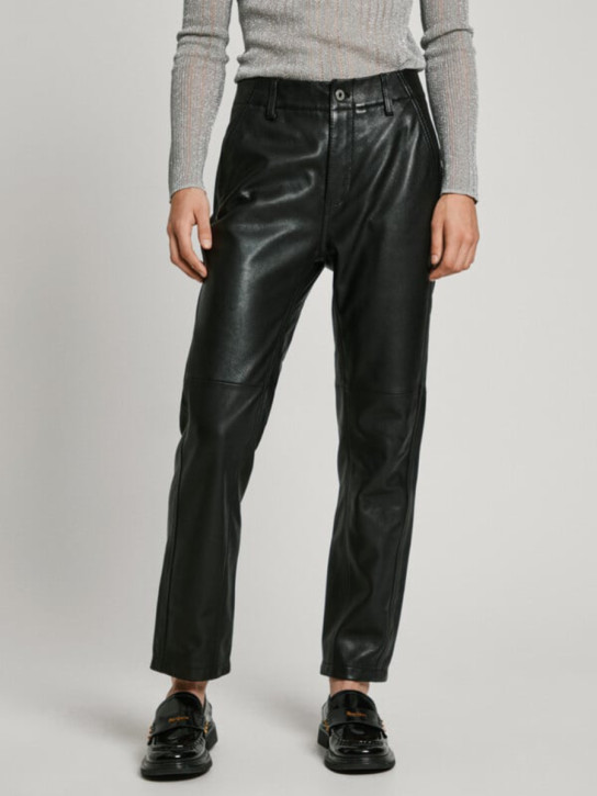 Pepe Jeans dámske čierne nohavice