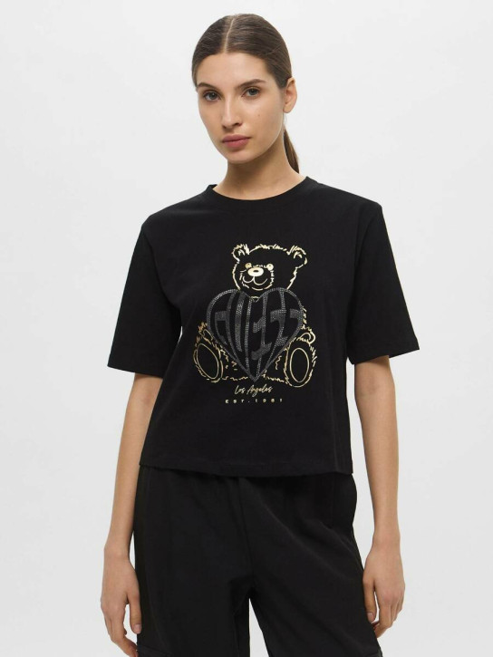 Guess dámske čierne tričko