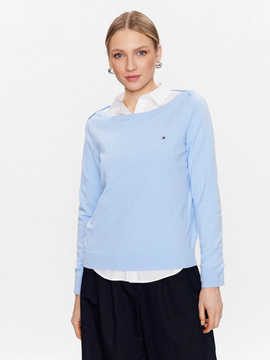 Tommy Hilfiger dámsky svetlo modrý sveter